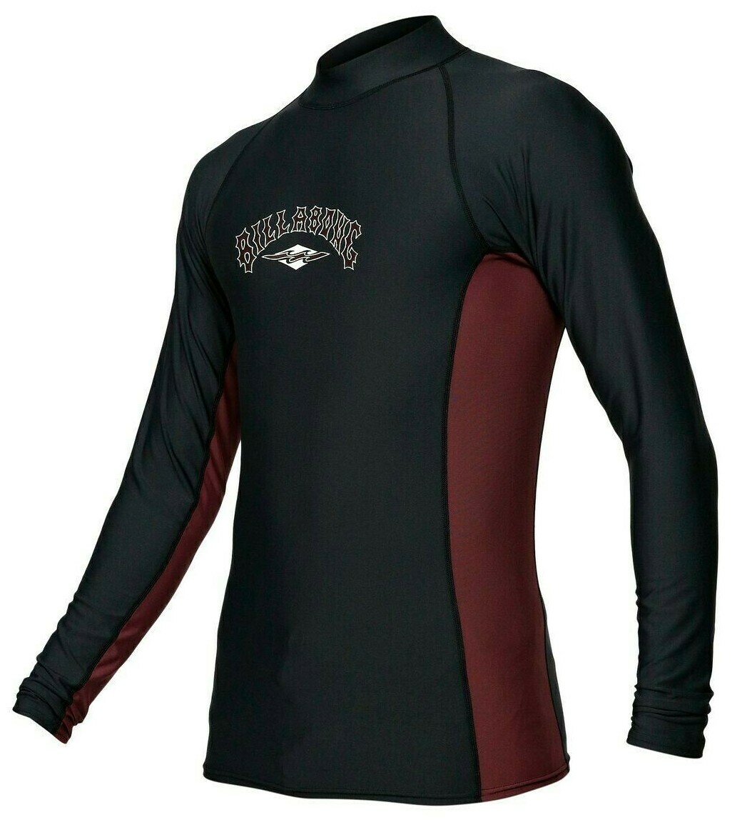 Men's Billabong Diamond PF LS Rashie Rash Swim Top Size M. NWT, RRP