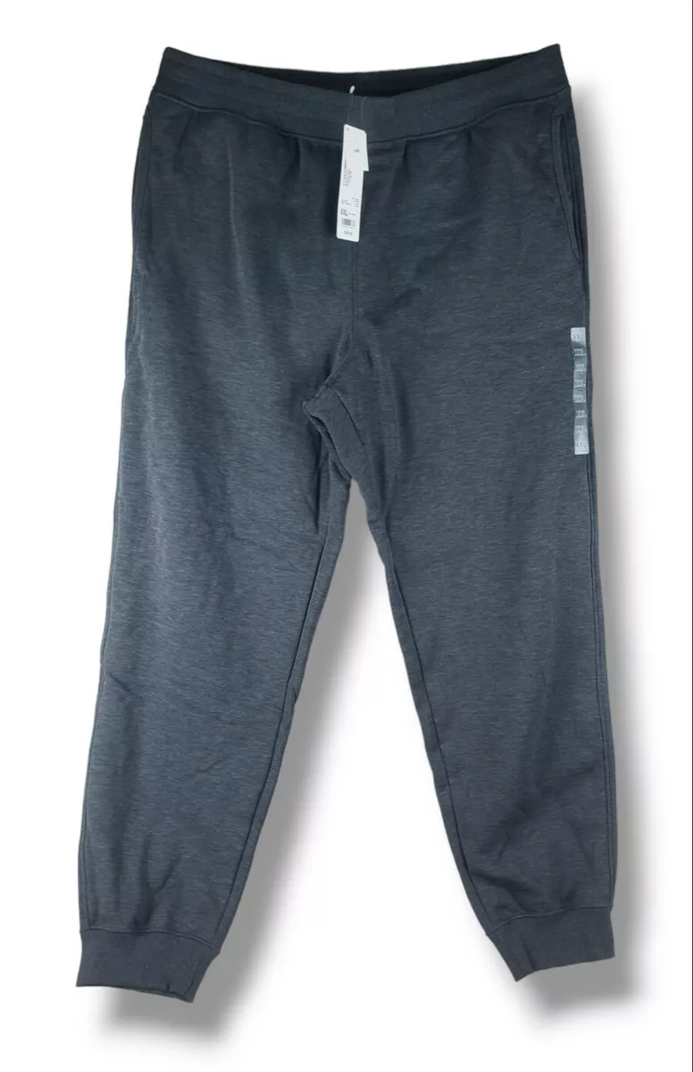 Uniqlo Mens XXL Heattech Pile Lined Sweatpants Dark Gray Relaxed