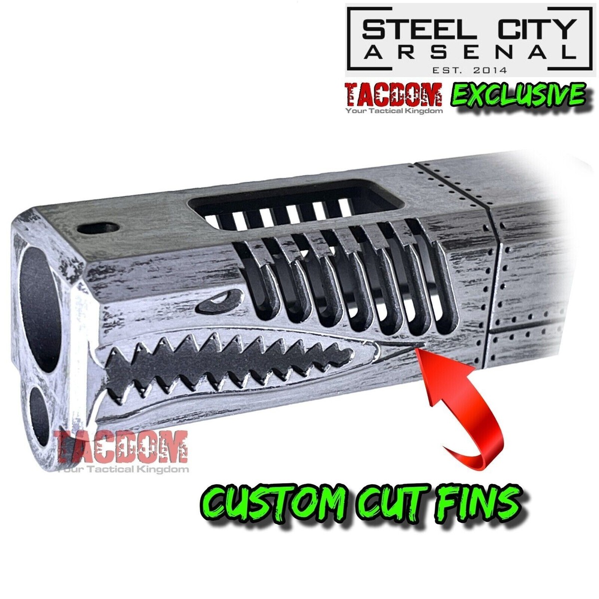 Steel City Arsenal EXCLUSIVE FIN WARHAWK Slide GLOCK 19 GEN 3
