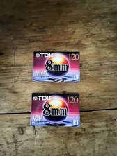 NEW Sealed TDK 8mm MP Premium 120 Minute Blank Video Tapes 2 New Tapes lot
