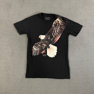 Billabong T-Shirt Mens Small Black Eagle Animal Nature Cotton Skater Casual Dad