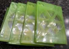 5Microsoft XBOX 360 Translucent Green Video Game Replacement Storage Cases