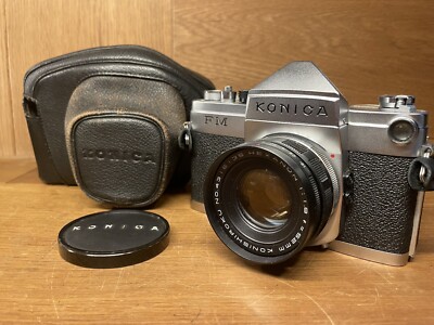 *Rare Meter Works : Near Mint ++* Konica FM Film Camera Hexanon 52mm F/1.8 Lens