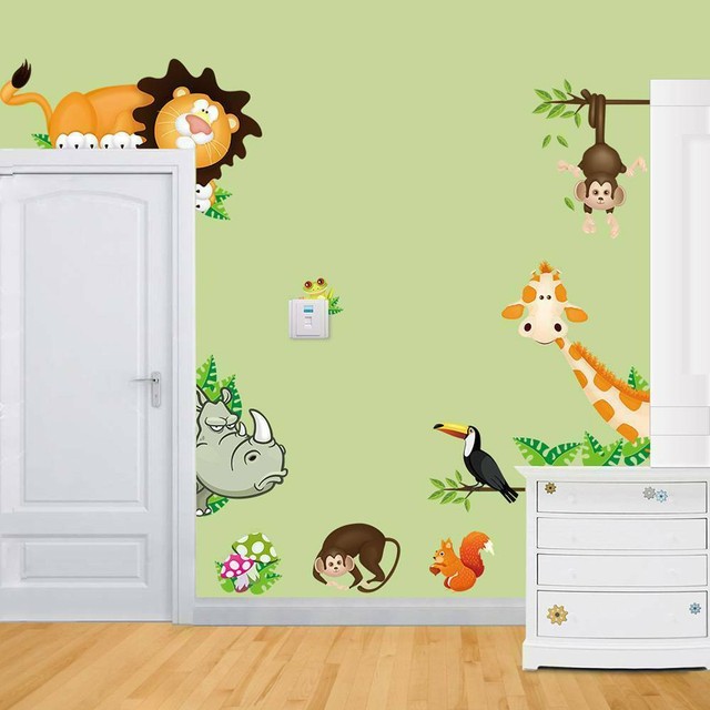 jungle animal stickers for walls