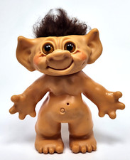 1961 Thomas Dam Troll 8" Doll 190918 Denmark Glass Eyes Vintage