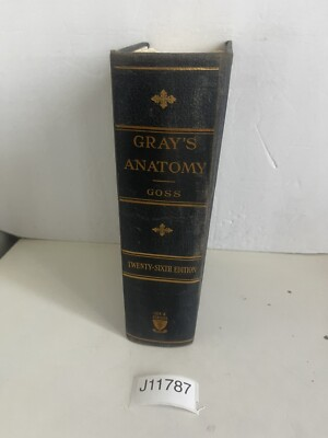 #ad Gray#x27;s Anatomy of the Human Body Charles Goss Henry Gray 26th Ed Book 1954 HC $29.99