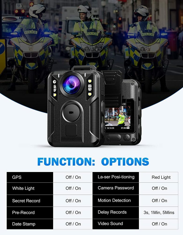 BOBLOV M6 2K 2160P GPS Body Camera Night Vision Police camcorder Builtin 128GB 6973691955994 eBay