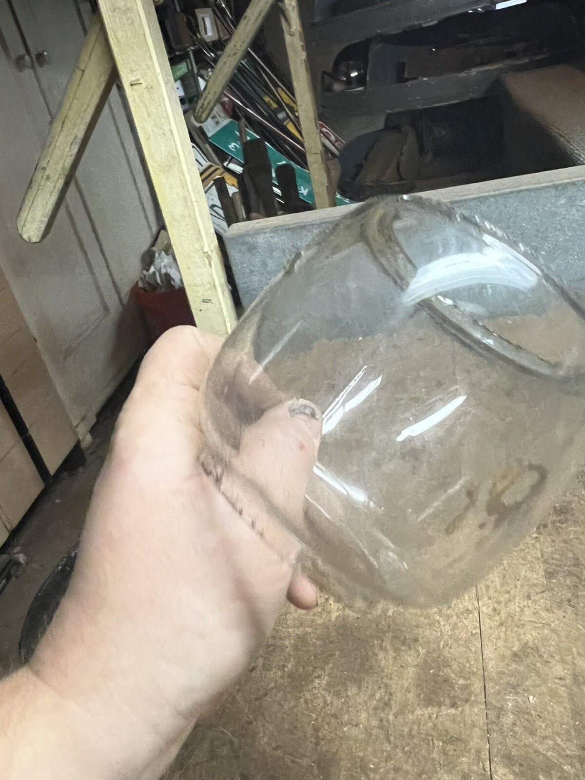 Vintage Feuerhand Made In Germany Railroad RR Barn Oil Lantern Globe Embossed