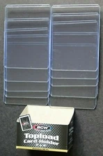 (10 Loose Holders) BCW Premium 20pt Card Top Loader Card Holder 