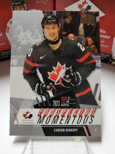 2024 Upper Deck Team Canada Juniors Prospectus Momentous (PM1-PM50) - YOU PICK - Picture 9 of 41