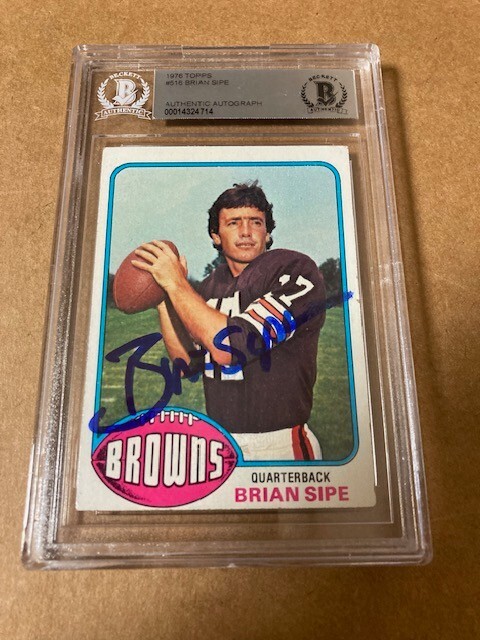 Brian Sipe Signed 1976 Topps Rookie Card Beckett Authenticated | eBay