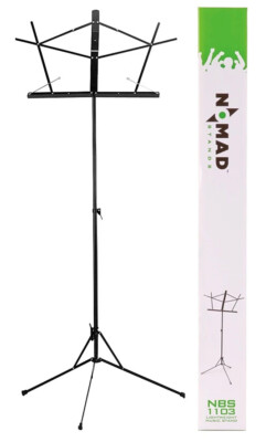 Nomad NBS-1103 Lightweight Fixed Desk EZ-Angle Music Stand with Bag