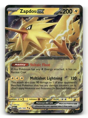 Pokémon TCG Surging Sparks - Zapdos ex - Holo 145/165 | eBay