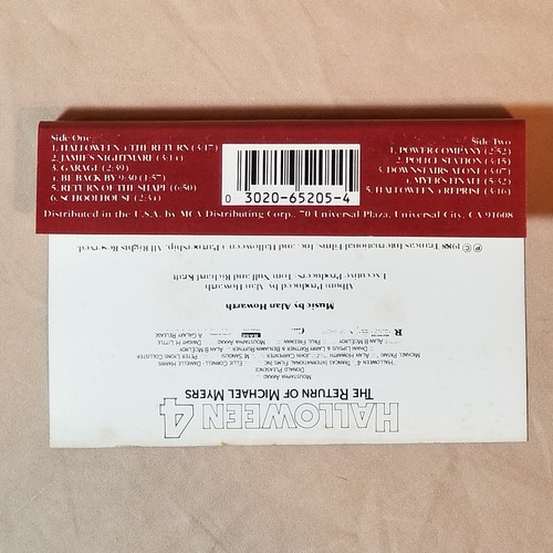 Halloween 4 Michael Myers Original Soundtrack Movie Score Cassette NOT Vinyl - Picture 6 of 10