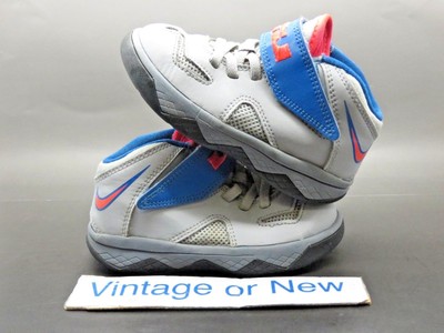 grey and blue lebrons