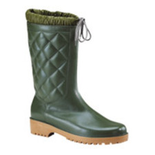 PVC Ankle Boots No 40 Green Waterproof Rainproof