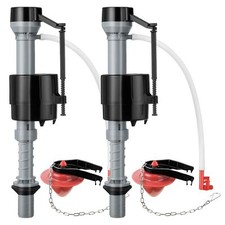 Universal Toilet Float Flapper Kit 2" Toilet Fill Valve Replacement 2 Sets