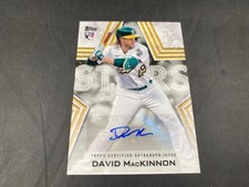 2023 TOPPS BASEBALL DAVID MACKINNON ROOKIE AUTO OAKLAND A'S