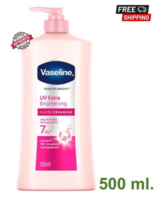 Vaseline Body Lotion Healthy Bright UV Extra Brightening Gluta Ceramide 500 ml