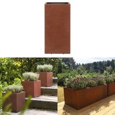 Long Square Plant Planter Vegs Herb Flower Pots Outdoor Indoor Garden Trough UK