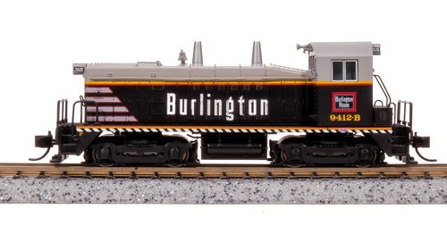 Locomotora diésel Broadway Limited 7487 escala N Burlington EMD NW2 #9412B | Zustand: New