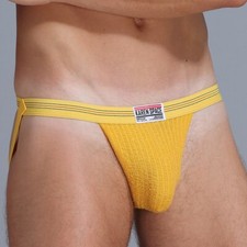 Hombres U Bolsa Calzoncillos Gay Tanga Cintura Baja Jockstrap Ropa Interior Sin Espalda