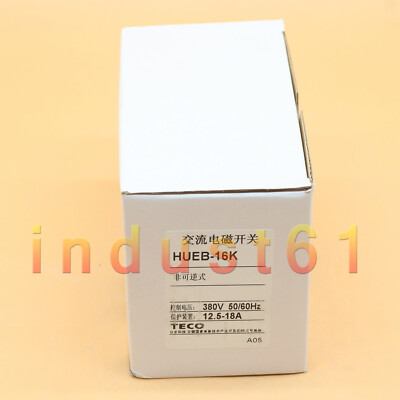 New TECO HUEB-16K 12.5-18A Control Motor Magnetic Starter