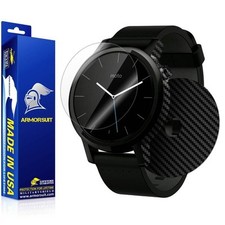 ArmorSuit Motorola Moto 360 42mm 2nd Gen. Screen Black Carbon Fiber Full Body