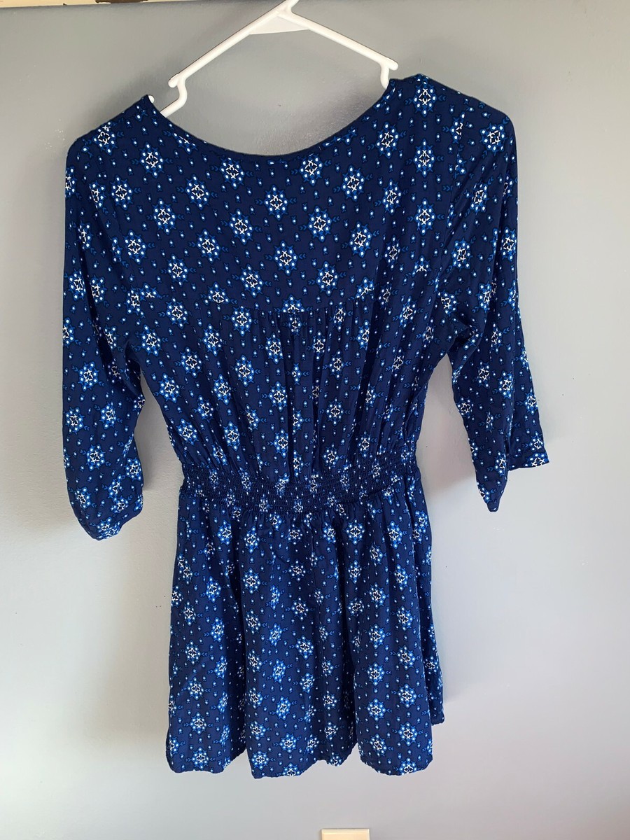 blue mini dress forever 21 Blue School Summer Dress with Scrunchie – Tailored Branding Ltd main image 0