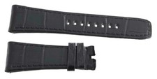 Raymond Weil Don Giovanni 28mm x 22mm Black Alligator Leather Watch Band