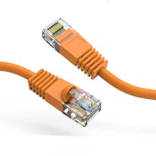 5Ft CAT5E UTP Ethernet Network Booted Cable Orange