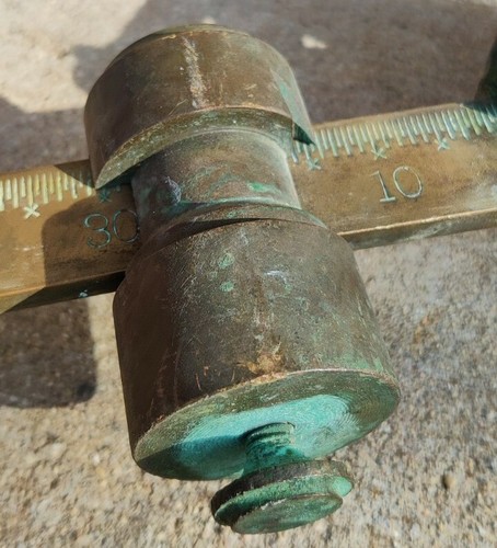Howe Mercantile Scale Beam, Antique, Brass, 20 Inch Long, Hang And Use! - Picture 8 of 10