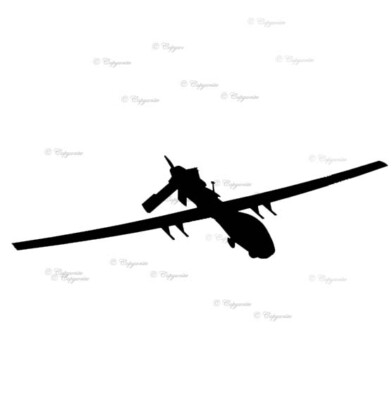 MQ-1C Grauer Adler Militär - Vinyl Aufkleber Sticker für Haus, Wand, Dekor, Bar, Zimmer