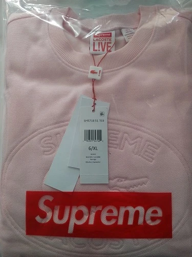 Supreme lacoste hotsell pique crewneck