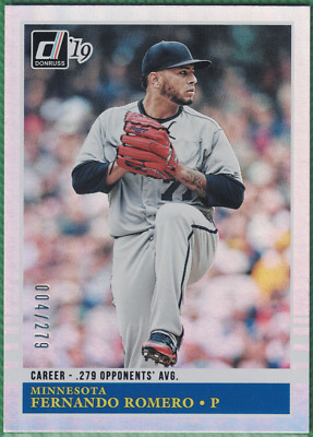 2019 Donruss Fernando Romero #207 Career Stat Line /279