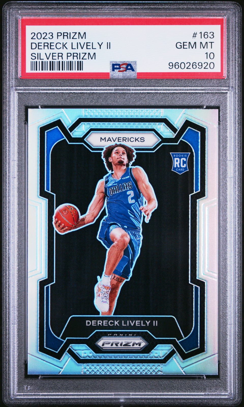 2023 Panini Prizm Silver Prizm #163 Dereck Lively II PSA 10
