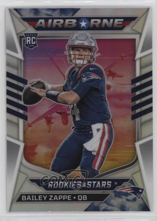 2022 Panini Rookies & Stars Airborne Silver Prizm Bailey Zappe #AI-22 RC 1as3