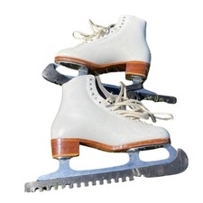 Vintage Riedell Women s Figure Ice Skates 320 B Blades Size 6 US - 21 Star 7V GV