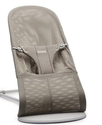 BabyBjörn Babywippe Bliss, Mesh, grau beige