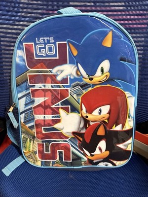 Sonic The Hedgehog Back to School Licensed Kids Backpack 15 inch NWT