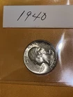 1940 Washington 25C Silver Quarter / UNC