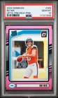 2024 Donruss #369 Bo Nix Optic Preview-Pink PSA 10 RC
