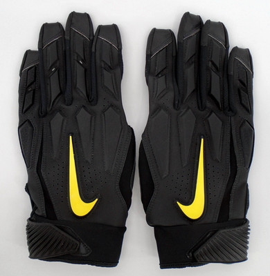 Nike Oregon Ducks D-Tack 6.0 Football Gloves Men's XL NCAA Black/Yellow