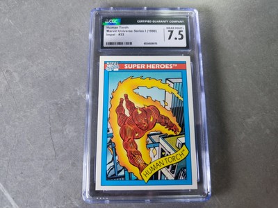 Human Torch Marvel Universe Series 1 (1990) #33 CGC 7.5