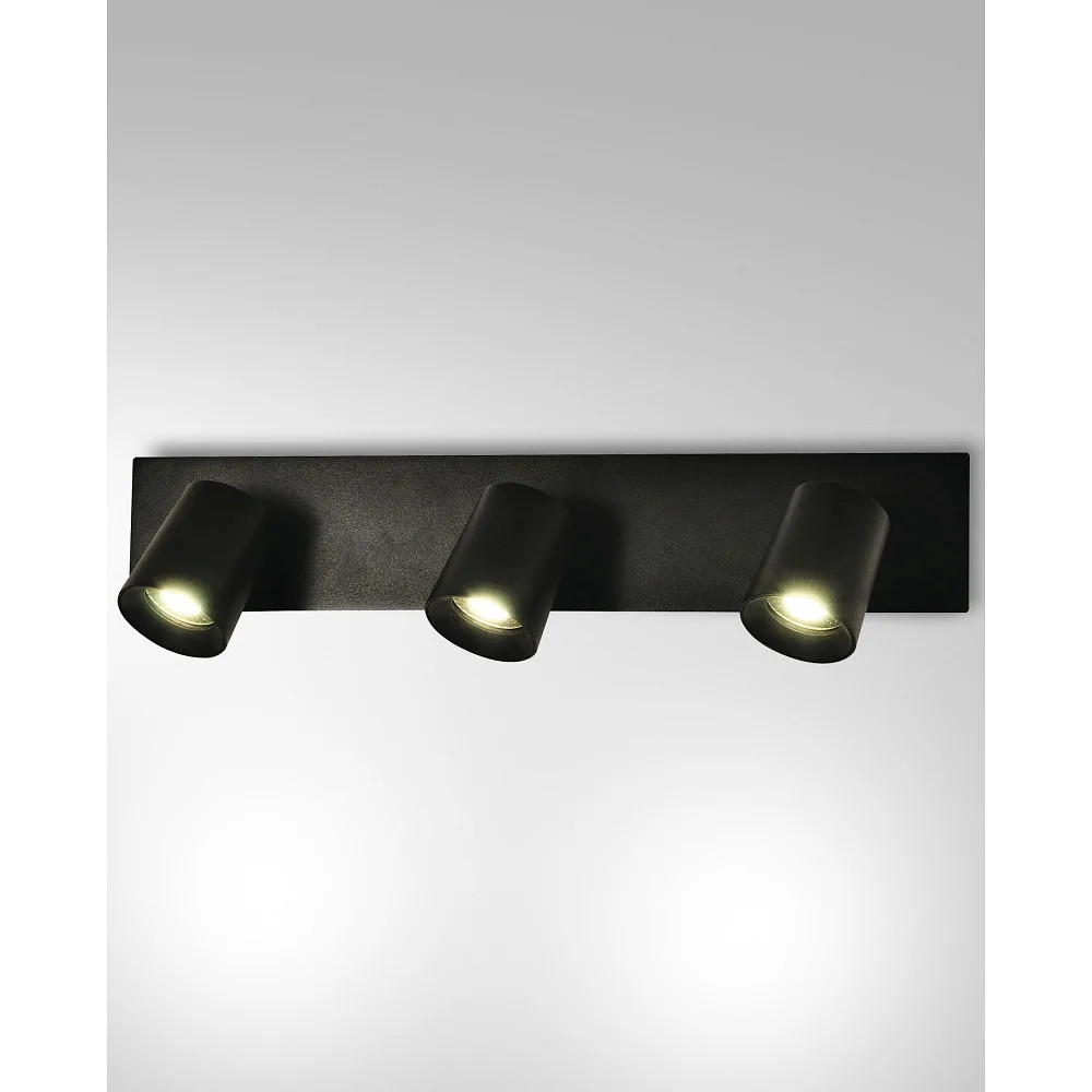 Fabas Luce Schwarz Deckenleuchte, 345183101Strahler Modo 3Flg (Gu10) - Bild 2