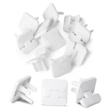 Bates- Outlet Covers Child Proof, 3 Prong Outlet Covers 10 Pack White
