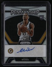2023-24 Panini Prizm #RP-WNG Isaiah Wong Rookie Penmanship Prizms Silver