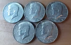 KENNEDY SILVER HALF DOLLARS 40% LOT OF 5 COINS 1968-D NICE CONDITION! 1151