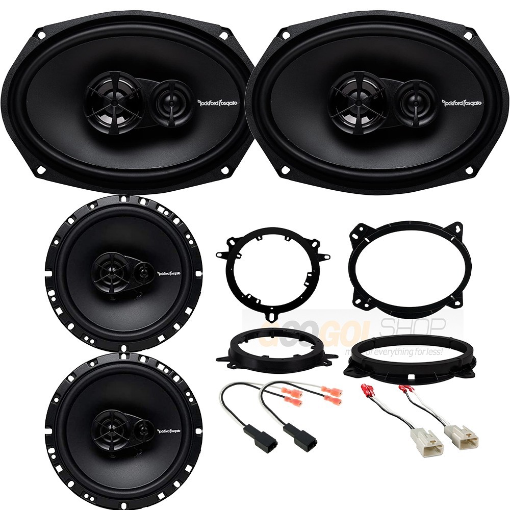 Rockford Fosgate Prime Front & Rear Door Speakers for 2020-2023 Toyota Tacoma