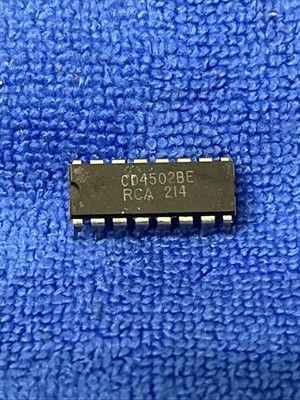 RCA ~ CD4502BE ~ IC,BUFFER/DRIVER,SINGLE,6-BIT,CMOS,DIP,16PIN,PLASTIC -LOT OF 10